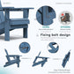Outdoor Adirondack Chairs with 2 Cup Holders