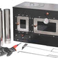 Large Outdoor Camping Cooking Stove with Oven Portable Hot Tent Stove with Pellet Bin Burner Chimney