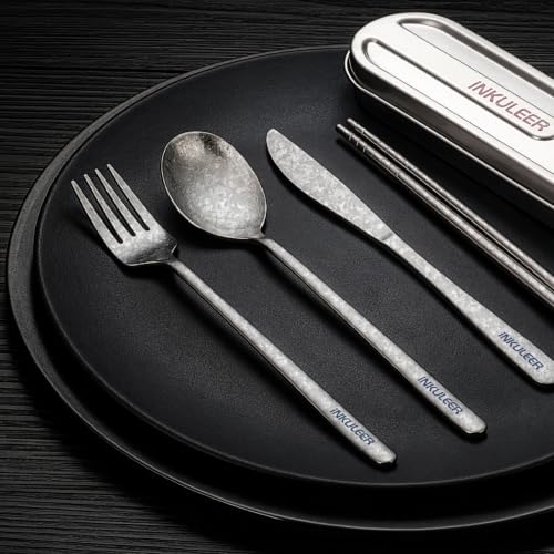 100% Pure Titanium Travel Cutlery Set