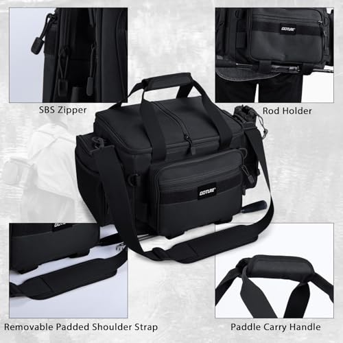 Fishing Tackle Bag with 2PCS 3700 Tackle Boxes
