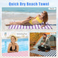 2 in 1 Microfiber Beach Towel (2 Count)