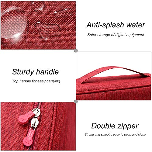 Electronics Organizer Travel Universal Cable Organizer Bag Waterproof Electronics Accessories Storage Cases for Cable