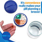 Pill Box Round for Travel