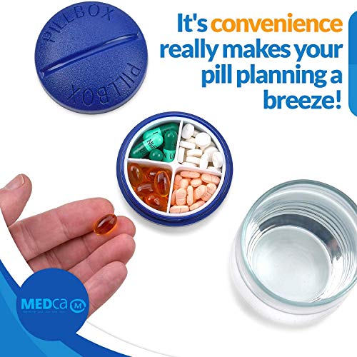 Pill Box Round for Travel