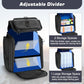Large 40L Fishing Tackle Backpack with Rod Holders & Bait Binder