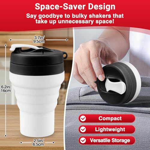 Protein Shaker Bottle Collapsible