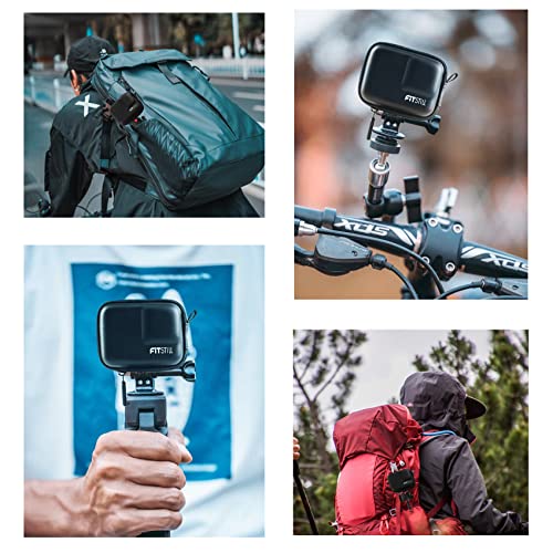 Black PU Mini Carrying Case for Go Pro Hero 13 Black