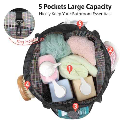 Mesh Shower Caddy Portable with Drawstring