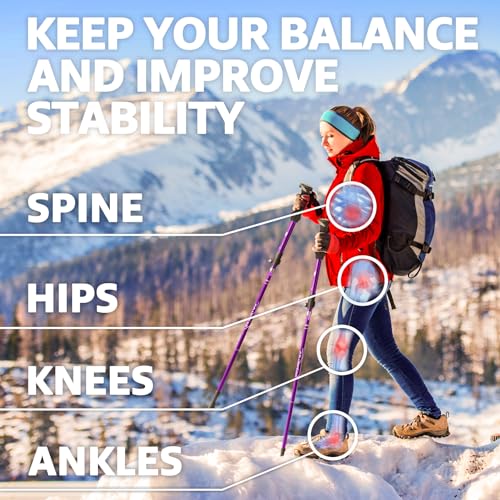 Hiking Poles 7075 Aluminum Tri (2 Count)