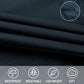 Adult Rain Poncho Waterproof Hooded Zipper Raincoat with Pockets