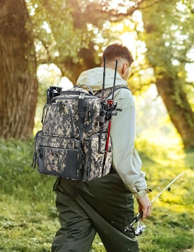 Fishing Backpack with 2 Rod Holders