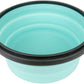 CARTINTS Blue Silicone Collapsible Food Storage Containers-Prep/Storage Bowls with Lids - Round Silicone Lunch Containers - Microwave and Freezer Safe Set of 3