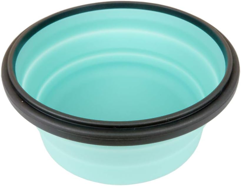 CARTINTS Blue Silicone Collapsible Food Storage Containers-Prep/Storage Bowls with Lids - Round Silicone Lunch Containers - Microwave and Freezer Safe Set of 3