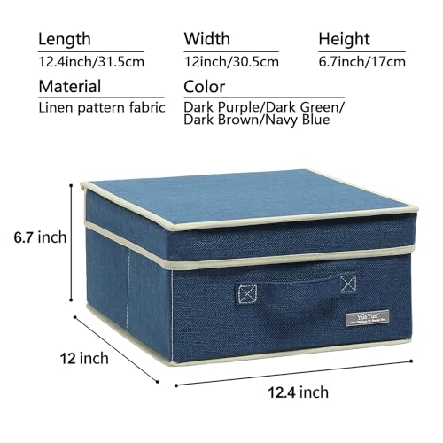 Foldable Fabric Closet Organizer Bins Box Storage (4 Count)