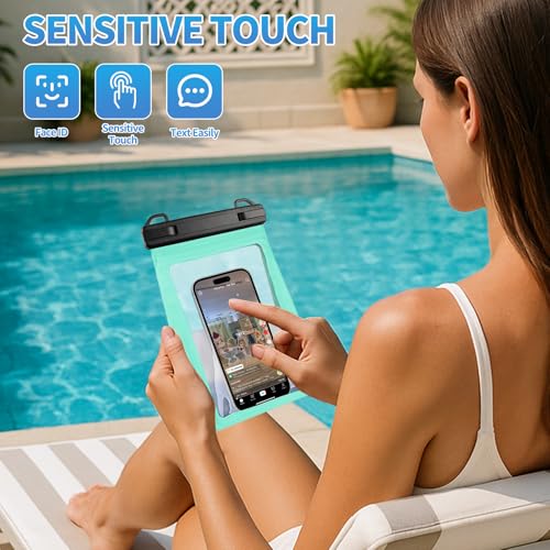 Large Waterproof Phone Pouch with Sealing Strip