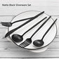 Matte Black Silverware Set (12 Count)