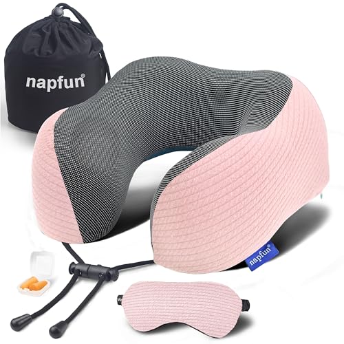Neck Pillow for Travel with Travel Pouch