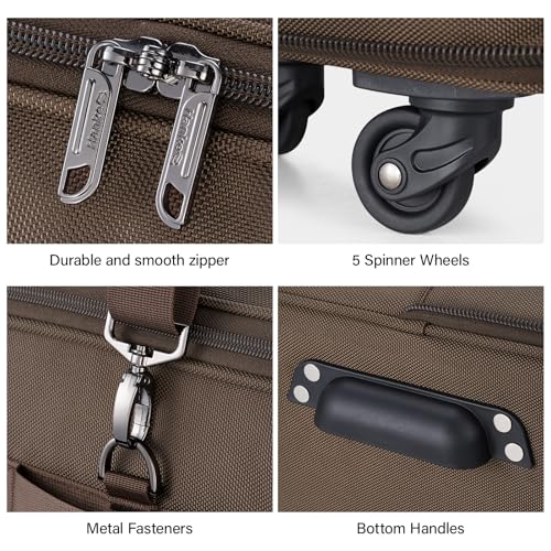 Expandable Collapsible Luggage with Wheels Suitcase