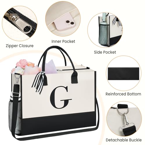 Personalized Initial Tote Bag