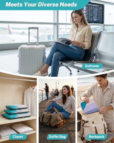 Compression Packing Cubes for Travel (10 Count)