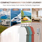 20 Pack Foldable Travel Hangers with 12 Clips