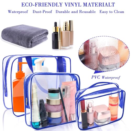 6 Packs Clear Makeup Bags