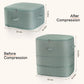 Ultra Space Saving Self Compression Storage Bags with Zipper, (Green) -Compression Organize for Bedding, Comforter Storage Bag for Blankets Duvet Quilts Pillows