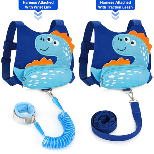 Toddler Harness Leash with Anti Lost Wrist Link