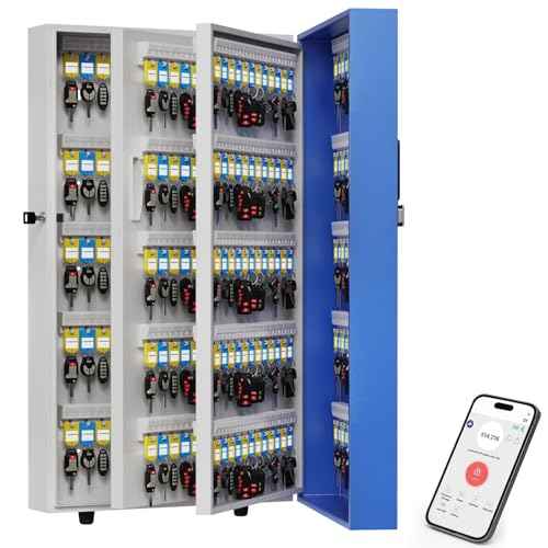 360 Key Lock Box Smart Key Organier Cabinet with Keypad & App for Office