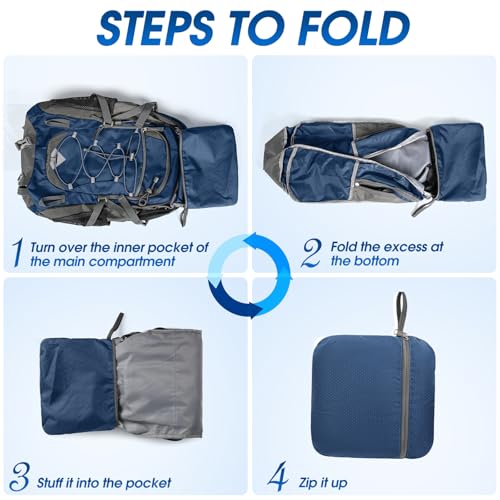 Hiking Backpack 40L Packable Lightweight Camping Daypack Men Women