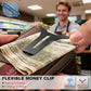 Men Slim Magnetic Leather Wallet Metal Case Money Clip 9 Cards