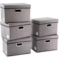Collapsible Storage Containers with Lids [5 (5 Count)