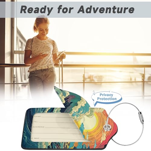 2 Pack Luggage Tag for Suitcase (2 Count)