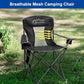 Folding Camping Chair Mesh Back Portable Breathable Outdoor Chairs with Carry Bag & Cup Holder for Camping
