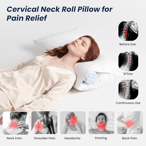 Neck Roll Cervical Pillow for Neck Pain Relief