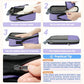 4 Set/6 Set/8 Set Compression Packing Cubes Travel Accessories Expandable Packing Organizers (Half Mesh, 6-Lavender)