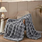 Luxury Faux Fur Rabbit Fur Throw Blanket Gray 60"*80"