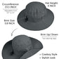 UPF 50+ Wide Brim Sun Hat with Neck Flap