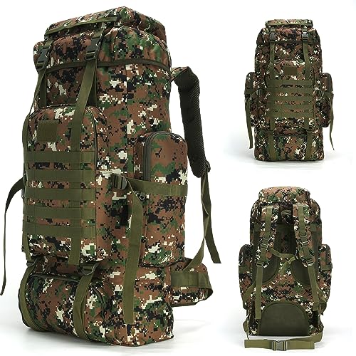 70L Camping Hiking Backpack Tactical Backpack Military Molle Rucksack Backpack for Outdoor