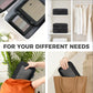4 Set/6 Set/8 Set Compression Packing Cubes Travel Accessories Expandable Packing Organizers (Square Mesh, 05-Jet Black)