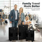 Patented Connecting Hard Shell 3 Piece Luggage Set (3 Count)