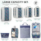 10 Set Compression Packing Cubes for Travel Essentials (10 Count)