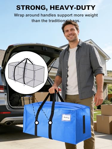 Supports 200lbs Heavy Duty Moving Bags (40 Count)