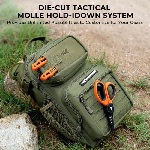 BlowBak Fishing Sling Bag With Rod Holder
