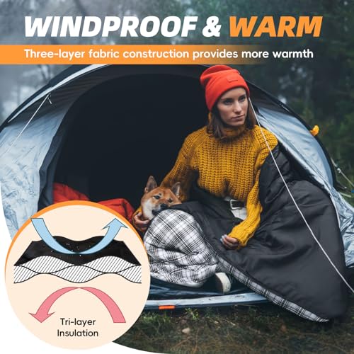 Flannel Sleeping Bag for Adults XL