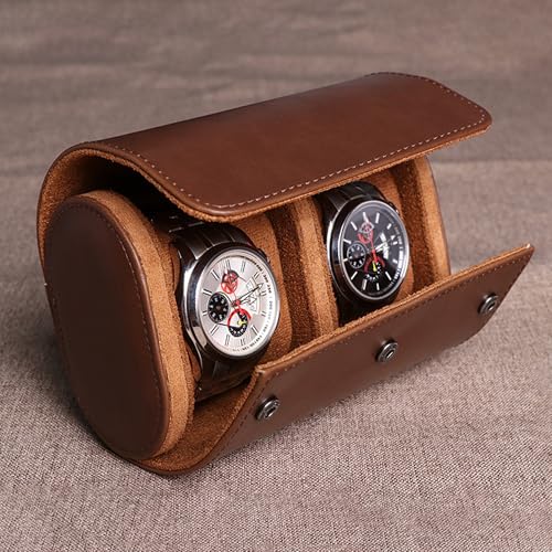Longjet Watch Roll Travel Case for Men Portable Watches Organizer Box