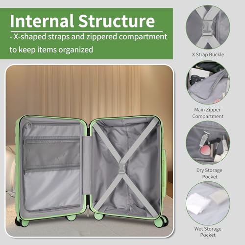 5 Piece Hardside Luggage Set (5 Count)