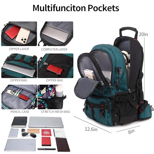 Nerlion 40L Hiking Backpack Travel Backpack for Men Women Camping Waterproof Outdoor Hiking Daypack Lightweight Backpack