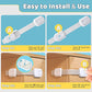 14 Pack Baby Proof Cabinet Latches (14 Count)