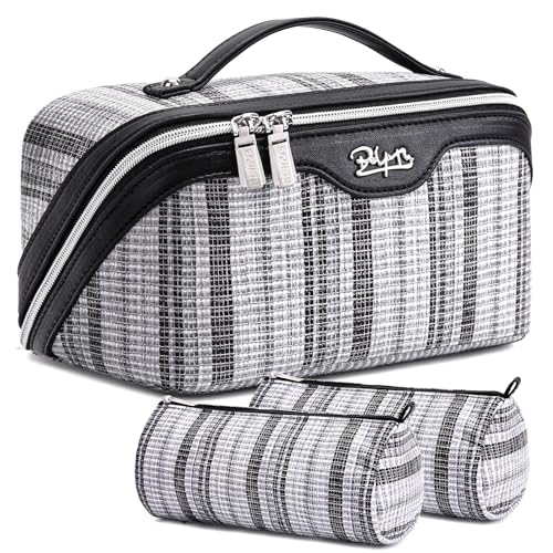 Travel Makeup Bag Cosmetic Bags for Women (3 Count)